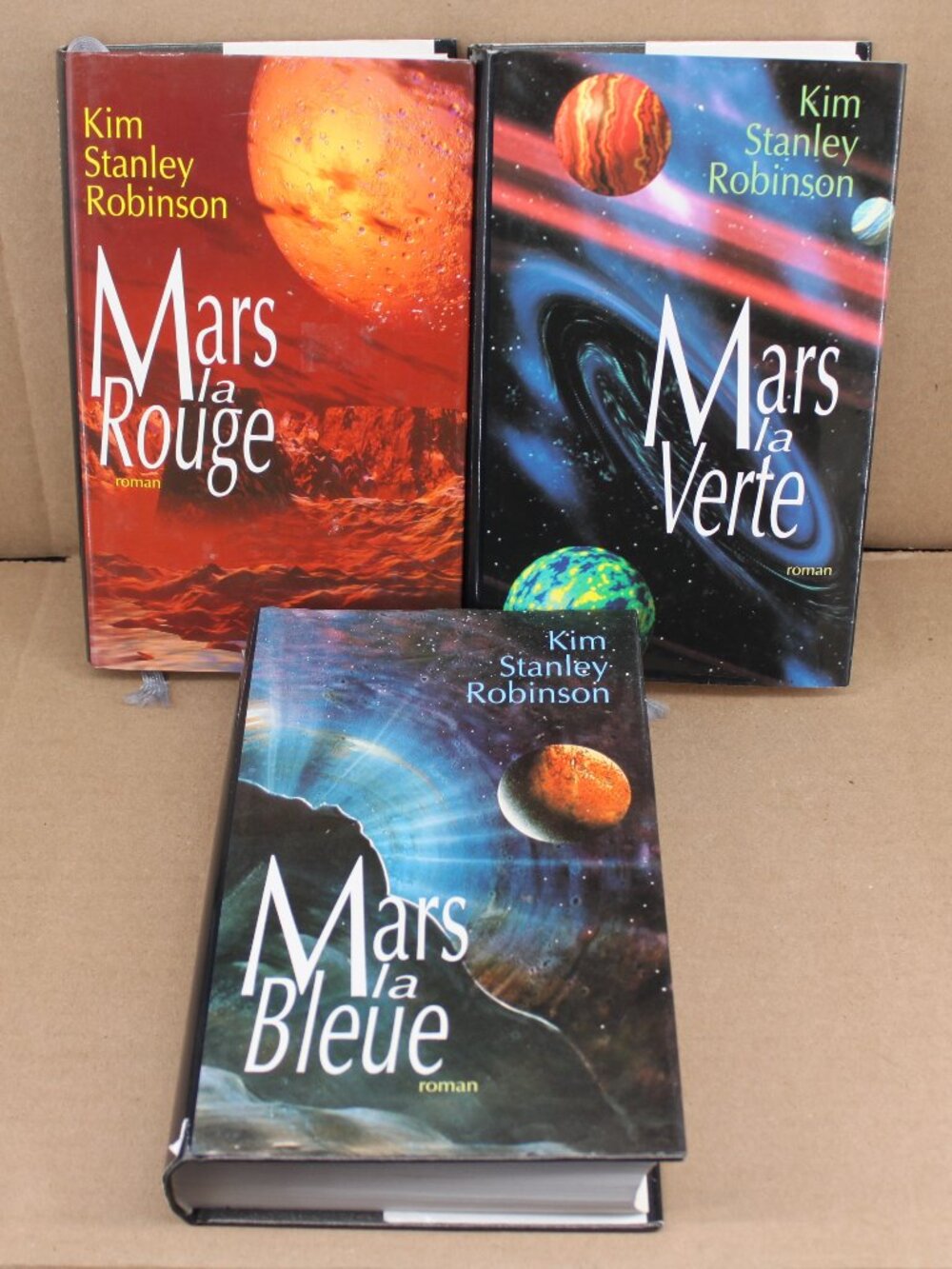 Lot 3 Livres Kim Stanley Robinson Mars Trilogie tome 1 a 3 French Hardcover